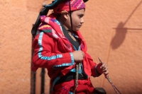 Viernes 19 de enero del 2018. Venustiano Carranza. Los Carrerantes de La San Bartolomé de los Llanos. Cabalgando y ataviados de rojo y cascabeles, los indí­genas recorren las calles entre las iglesias de San Sebastián y San Pedro