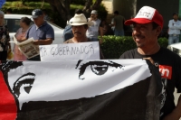 Miércoles 25 de septiembre del 2019. Tuxtla Gutiérrez. Los Pequeños Propietarios, afectados y desplazados del movimiento armado del 94 protestan esta mañana en las calles de la capital de Chiapas