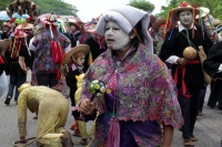 Martas 13 de junio del 2017. Suchiapa. El recorrido de la topada del Santísimo da inicio a las danzas del Calalá en las comunidades de esta localidad de la depresión central de Chiapas.  Los danzantes se reúnen entre las comunidades de oriente de esta loc