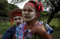 Martas 13 de junio del 2017. Suchiapa. El recorrido de la topada del Santísimo da inicio a las danzas del Calalá en las comunidades de esta localidad de la depresión central de Chiapas.  Los danzantes se reúnen entre las comunidades de oriente de esta loc