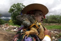 Martes 13 de junio del 2017. Suchiapa. El recorrido de la topada del Santísimo da inicio a las danzas del Calalá en las comunidades de esta localidad de la depresión central de Chiapas.  Los danzantes se reúnen entre las comunidades de oriente de Suchiapa