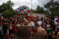 Domingo 11 de junio del 2017. Suchiapa. La Danza del Venado realiza sus preparativos en el barrio de San Francisco  para las celebraciones del Calalá que se realiza durante los días del Santísimo Sacramento o Corpus Christi en las comunidades de la depres