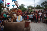 Domingo 11 de junio del 2017. Suchiapa. La Danza del Venado realiza sus preparativos en el barrio de San Francisco  para las celebraciones del Calalá que se realiza durante los días del Santísimo Sacramento o Corpus Christi en las comunidades de la depres