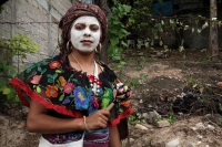 Martas 13 de junio del 2017. Suchiapa. El recorrido de la topada del Santísimo da inicio a las danzas del Calalá en las comunidades de esta localidad de la depresión central de Chiapas.  Los danzantes se reúnen entre las comunidades de oriente de esta loc