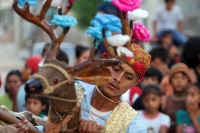 Domingo 11 de junio del 2017. Suchiapa. La Danza del Venado realiza sus preparativos en el barrio de San Francisco  para las celebraciones del Calalá que se realiza durante los días del Santísimo Sacramento o Corpus Christi en las comunidades de la depres