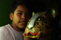 Miércoles 14 de agosto del 2017. Chiapa de Corzo. Los danzantes del Calalá en la ribera del rio Grande guardan la costumbre del visitar el Cerro del Tigre o Diliñumbure donde los habitantes relatan la historia del lugar encantado donde aparecía un pequeño
