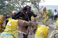 Miércoles 14 de agosto del 2017. Chiapa de Corzo. Los danzantes del Calalá en la ribera del rio Grande guardan la costumbre del visitar el Cerro del Tigre o Diliñumbure donde los habitantes relatan la historia del lugar encantado donde aparecía un pequeño
