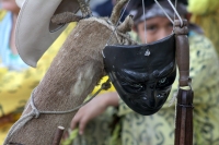 Miércoles 14 de agosto del 2017. Chiapa de Corzo. Los danzantes del Calalá en la ribera del rio Grande guardan la costumbre del visitar el Cerro del Tigre o Diliñumbure donde los habitantes relatan la historia del lugar encantado donde aparecía un pequeño