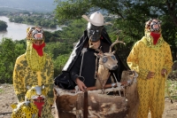 Miércoles 14 de agosto del 2017. Chiapa de Corzo. Los danzantes del Calalá en la ribera del rio Grande guardan la costumbre del visitar el Cerro del Tigre o Diliñumbure donde los habitantes relatan la historia del lugar encantado donde aparecía un pequeño