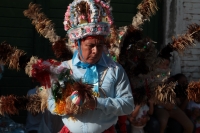 Domingo 16 de junio del 2019. Suchiapa. Los diferentes grupos de danzantes que conforman el Baile del Calalá se preparan  para participar durante las celebraciones patronales del Corpus
