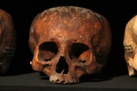 Martes 29 de octubre del 2013. Tuxtla Gutiérrez. Tzompantlis y Cuevas: Refugio de los Muertos es la exposición que  presenta el INAH en la sala de exposiciones temporales del Museo Regional de Chiapas.