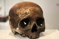 Martes 29 de octubre del 2013. Tuxtla Gutiérrez. Tzompantlis y Cuevas: Refugio de los Muertos es la exposición que  presenta el INAH en la sala de exposiciones temporales del Museo Regional de Chiapas.