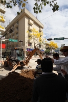 Jueves 5 de enero 2012. Obras de remodelación  en la Avenida Central.