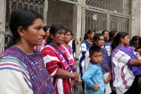 Martes 8 de abril del 2014. Tuxtla Gutiérrez. Indígenas de los parajes de San Juan Cancuc dan su versión del los hechos violentos en días pasados.