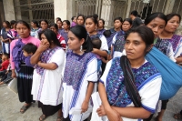 Martes 8 de abril del 2014. Tuxtla Gutiérrez. Indígenas de los parajes de San Juan Cancuc dan su versión del los hechos violentos en días pasados.