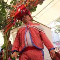 Lunes 30 de enero del 2017. Tuxtla Gutiérrez. La Virgen de Candelaria. La comunidad Zoque se reúne desde la madrugada para iniciar el recorrido de las tres Vírgenes de Copoya las cuales recorren bailando y gritando vivas acompañados de los sones tradicion