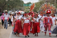 Lunes 30 de enero del 2017. Tuxtla Gutiérrez. La Virgen de Candelaria. La comunidad Zoque se reúne desde la madrugada para iniciar el recorrido de las tres Vírgenes de Copoya las cuales recorren bailando y gritando vivas acompañados de los sones tradicion