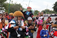 Lunes 30 de enero del 2017. Tuxtla Gutiérrez. La Virgen de Candelaria. La comunidad Zoque se reúne desde la madrugada para iniciar el recorrido de las tres Vírgenes de Copoya las cuales recorren bailando y gritando vivas acompañados de los sones tradicion