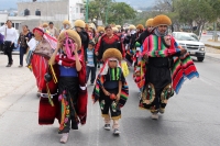 Lunes 30 de enero del 2017. Tuxtla Gutiérrez. La Virgen de Candelaria. La comunidad Zoque se reúne desde la madrugada para iniciar el recorrido de las tres Vírgenes de Copoya las cuales recorren bailando y gritando vivas acompañados de los sones tradicion