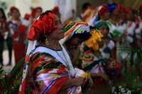 Sábado 2 de febrero del 2018. Tuxtla Gutiérrez. Los bailes de la Virgen de Candelaria son realizados este medio día por los miembros de la comunidad Zoque en la Parroquia de Copoya