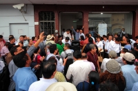 Lunes 28 de enero del 2018. Tuxtla Gutiérrez. Los aspirantes a los cargos de representación popular se inscriben este medio dí­a en las instalaciones del Partido Morena