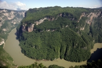 Martes 5 de octubre. La majestuosidad del Cañón  de Sumidero luce imponente desde los miradores de la ciudad de Tuxtla Gutiérrez donde se puede observar el caudal de agua que es arrastrada hacia la presa Chicoasen donde se produce un importante flujo eléc