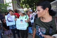 Martes 26 de julio. Familiares de migrantes en transito hacia los EEUU y de desaparecidos centroamericanos marchan entre la frontera entre las ciudad Gautemalteca Tecum Uman y Ciudad Hidalgo del municipio de Tapachula, Chiapas en la Caravana Paso a Paso p