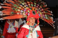 Sábado 25 de febrero del 2017. Tuxtla Gutiérrez. Los danzantes de la comunidad de la etnia Zoque recorren las calles de la capital de Chiapas donde bailan la Danza de la Pluma de la Guacamaya o Carnaval