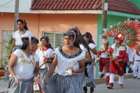 Sábado 25 de febrero del 2017. Tuxtla Gutiérrez. Los danzantes de la comunidad de la etnia Zoque recorren las calles de la capital de Chiapas donde bailan la Danza de la Pluma de la Guacamaya o Carnaval