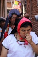 Sábado 25 de febrero del 2017. Tuxtla Gutiérrez. Los danzantes de la comunidad de la etnia Zoque recorren las calles de la capital de Chiapas donde bailan la Danza de la Pluma de la Guacamaya o Carnaval