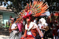 Sábado 25 de febrero del 2017. Tuxtla Gutiérrez. Los danzantes de la comunidad de la etnia Zoque recorren las calles de la capital de Chiapas donde bailan la Danza de la Pluma de la Guacamaya o Carnaval Sábado 25 de febrero del 2017. Tuxtla Gutiérrez. Los danzantes de la comunidad de la etnia Zoque recorren las calles de la capital de Chiapas donde bailan la Danza de la Pluma de la Guacamaya o Carnaval