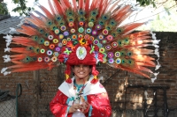 Sábado 25 de febrero del 2017. Tuxtla Gutiérrez. Los danzantes de la comunidad de la etnia Zoque recorren las calles de la capital de Chiapas donde bailan la Danza de la Pluma de la Guacamaya o Carnaval
