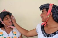 Sábado 25 de febrero del 2017. Tuxtla Gutiérrez. Los danzantes de la comunidad de la etnia Zoque recorren las calles de la capital de Chiapas donde bailan la Danza de la Pluma de la Guacamaya o Carnaval