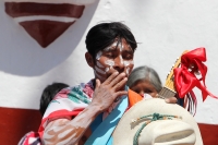 Domingo 2 de marzo del 2014. San Miguel Huixtan, Chiapas. Indígenas Tsotsiles y tsentales asentados en este municipio de los altos de Chiapas, presentan las danzas tradicionales correspondientes al Carnaval este medio día en la plaza de esta comunidad de 