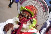 Domingo 15 de febrero del 2015. San Miguel Huixtan. Los danzantes de las comunidades de Huixtan realizan la representación de la danza de Carnaval este medio día en esta comunidad de los altos de Chiapas donde se reúnen celebrando los días previos a la cu