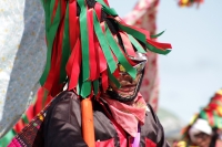 Domingo 15 de febrero del 2015. San Miguel Huixtan. Aspecto de la representación del carnaval chamula este medio día en la comunidad huixtan en la zona altos de Chiapas.