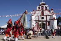 Domingo 15 de febrero del 2015. San Miguel Huixtan. Aspecto de la representación del carnaval chamula este medio día en la comunidad huixtan en la zona altos de Chiapas.