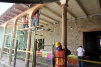 Lunes 6 de octubre del 2014. Comitan de Domínguez. Aspecto de las obras de rehabilitación y rescate de las Casas-Museo de esta ciudad.
