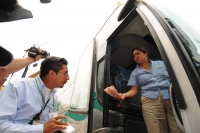 Aspecto de la entrada de la caseta turistica de Agua Azul