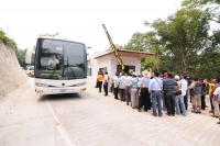 Aspecto de la entrada de la caseta turistica de Agua Azul
