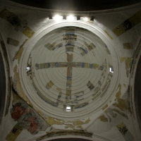La bóveda de la Catedral de San Marcos muestra de nuevo su esplendor a visitantes y feligreses.