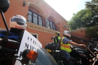 Lunes 13 de julio del 2015. Tuxtla Gutiérrez. Elecciones 2015. Los motociclistas de la capital del estado de Chiapas conforman las brigadas de Caza-mapaches con la intención de cuidar de manera pacífica el proceso electoral de la próxima semana donde se e