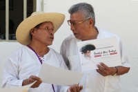 Noviembre 19 de noviembre del 2017. Tuxtla Gutiérrez. Los músicos Zoques de Chiapas se reúnen durante el encuentro de tamboreros y piteros para celebrar la continuidad de las costumbres dentro de esta comunidad indí­gena de Chiapas.