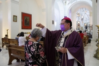 20210217. Tuxtla G. Durante el Miércoles de Ceniza, el arzobispo Fabio Martínez hace un llamado a seguir con las medidas de seguridad por la pandemia del Covid