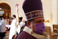 20210217. Tuxtla G. Durante el Miércoles de Ceniza, el arzobispo Fabio Martínez hace un llamado a seguir con las medidas de seguridad por la pandemia del Covid