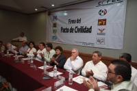 Lunes 5 de marzo del 2012. Pacto de civilidad electoral.