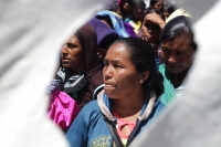 Miércoles 10 de abril del 2019. San Cristóbal de las Casas. Indígenas y campesinos de diferentes organizaciones sociales marchan recordando el asesinato de Emiliano Zapata