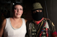 Martes 13 de enero del 2015. Chiapa de Corzo. Durante la segunda salida de Chuntaes, los danzantes recorren las calles personificando y satirizando personajes públicos para llenar las calles de alegría y colorido en el inicio en la Fiesta Grande de Chiapa