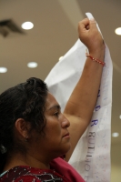 Martes 30 de abril del 2019. Tuxtla Gutiérrez. Habitantes de Chalchihuitan piden la desaparición de poderes en esta comunidad indígena durante la sesión del congreso local este medio día