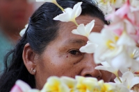 Viernes 3 de abril del 2015. Chiapa de Corzo. Viacrucis. Los Chamales y Ramilletes son als ofrendas elaboradas con flor de mayo que se elaboran en las fiestas patronales de esta comunidad de la ribera del Grijalva.